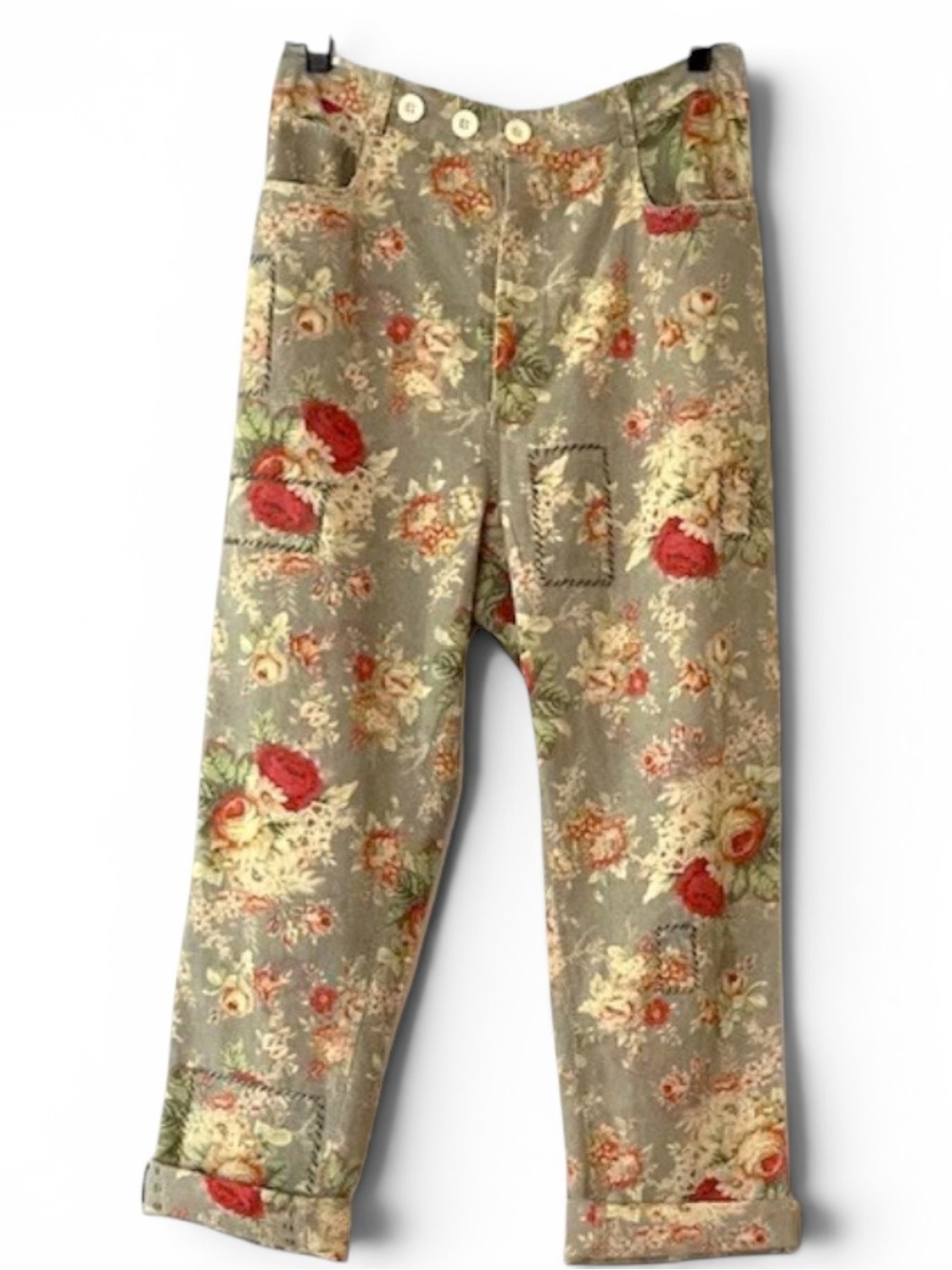 Jaded Gypsy Traveler Pant - Floral Meadow - S/M (US 6-8) - A029